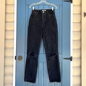 Abercrombie & Fitch '90s Straight Ultra High Rise Curve Love Jeans Women Size 25
